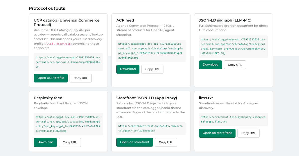 Protocol feeds